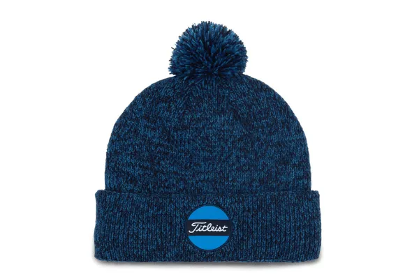 Titleist Boardwalk Pom Pom Golf Beanie - Navy