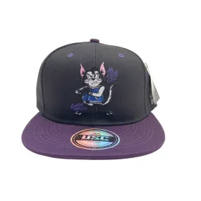 US Cotton No Days Off Snapback Hat (Black/Purple) / 2 for $15