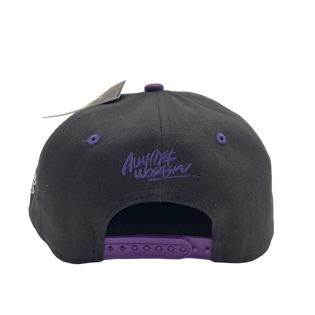 US Cotton No Days Off Snapback Hat (Black/Purple) / 2 for $15