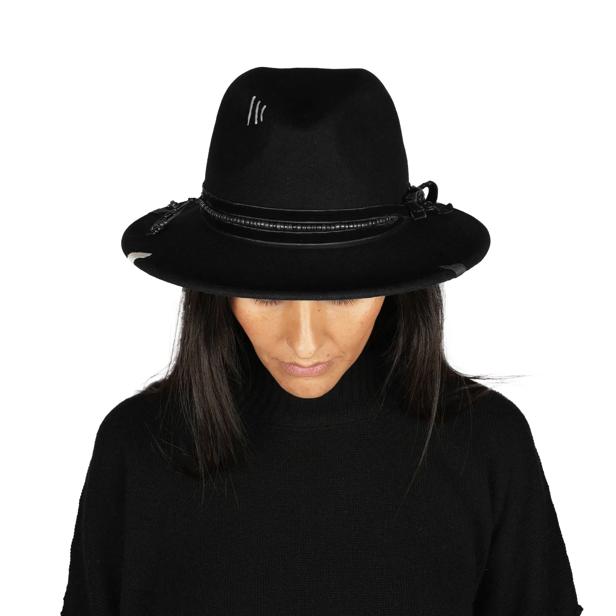 Velvet Hat Wool Black