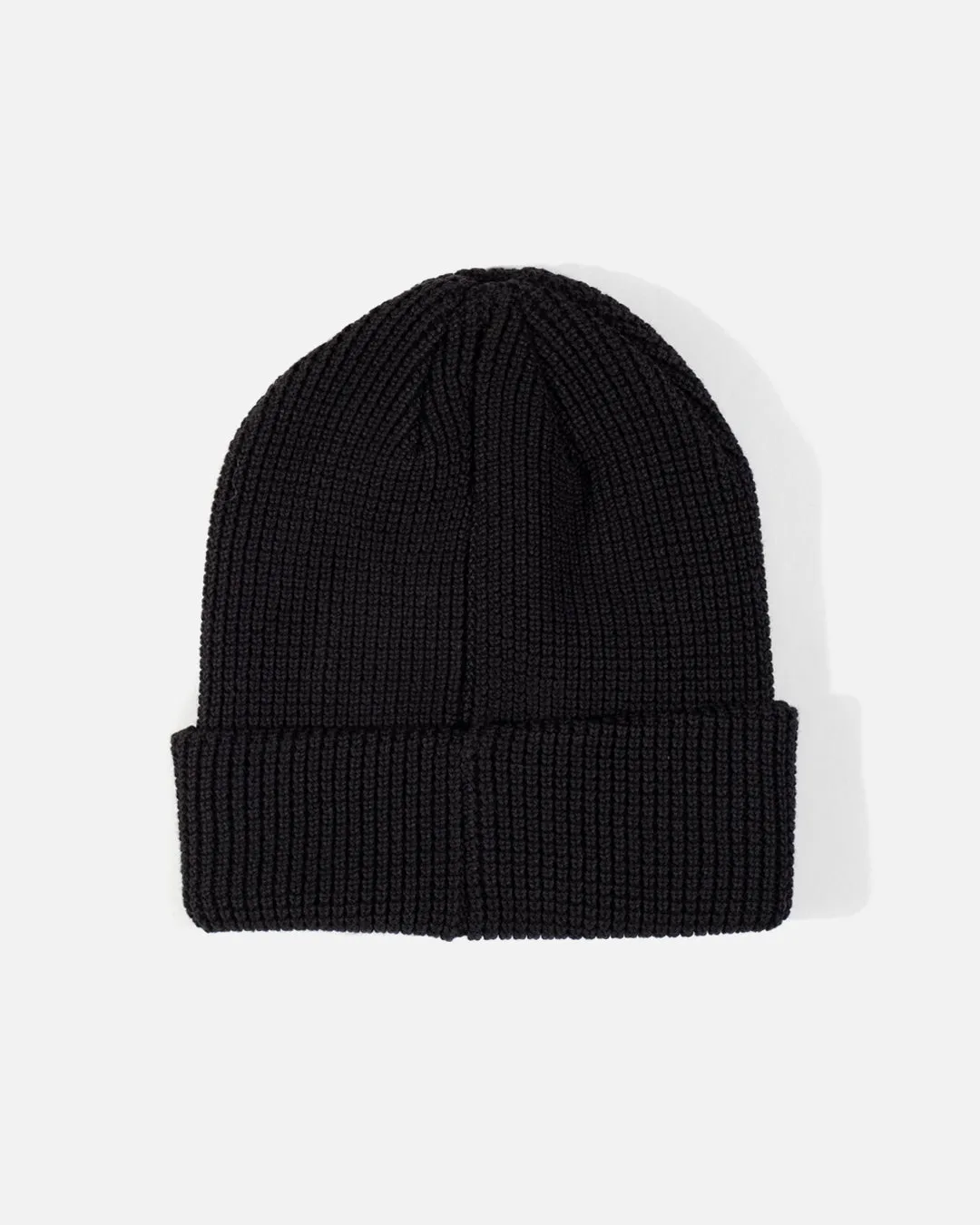 Waffle Knit Beanie - Black