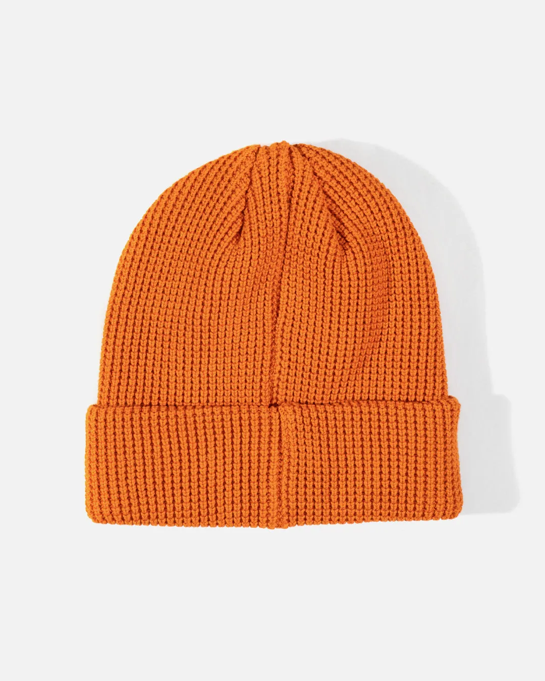 Waffle Knit Beanie - Burnt Orange